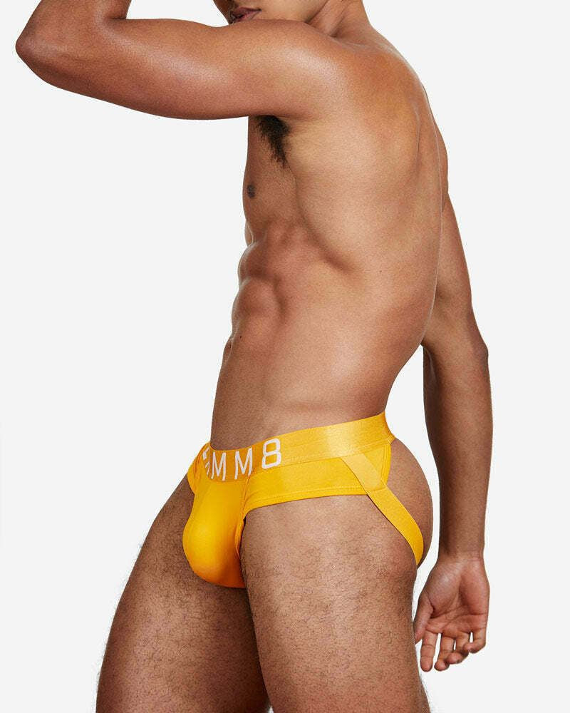 TEAMM8 Spartacus Jockstrap Low-Rise Quick Dry Jock Citrus Yellow 10