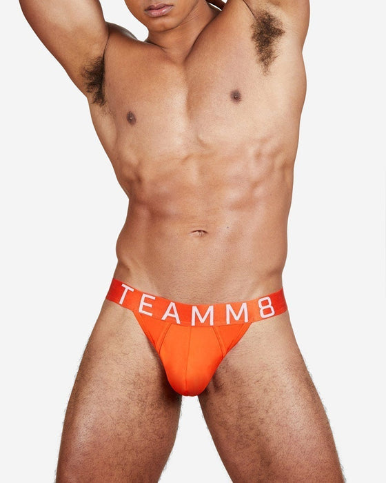 TEAMM8 Spartacus Thong  Low-Rise Quick Dry Thongs Flame Orange