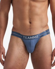 TEAMM8 Tanga-Brief Superior Micro-Modal & Quick Dry Sport Briefs Slate Blue 24