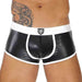 TOF PARIS Bottomless Boxer Stretchy Microfiber Contour Bulge Black & White 3