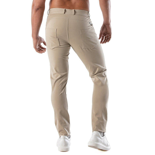 TOF PARIS Chino Pants Low-Rise Stretchy Cotton 5-Pockets Patriot Beige