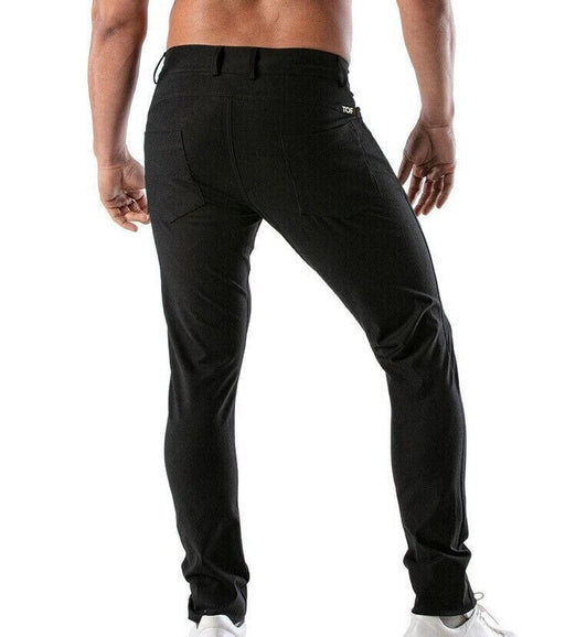 TOF PARIS Chino Pants Low-Rise Stretchy Cotton 5-Pockets Patriot Classy Black