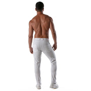 TOF PARIS Chino Pants Low-Rise Stretchy Cotton 5-Pockets Patriot Classy White