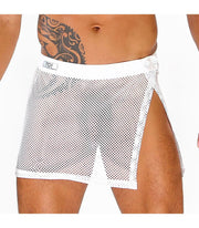 TOF PARIS Circuit Mesh Skirt Completly Transparent Easy Opening Sarong White