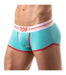 TOF PARIS French Boxer Trunks Stretch Soft Cotton Jersey Turquoise 14