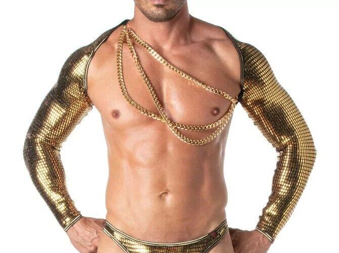 TOF PARIS Glitter Fashion Gold Chains With Clasps Attachment 771