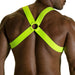 TOF PARIS H-Shaped Elastic Harness With Back-Zamac Buckle Neon Yellow