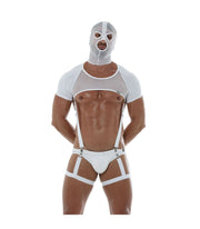 TOF PARIS Mesh Hood Balaclava Three Holes Bonnet White O/S 89