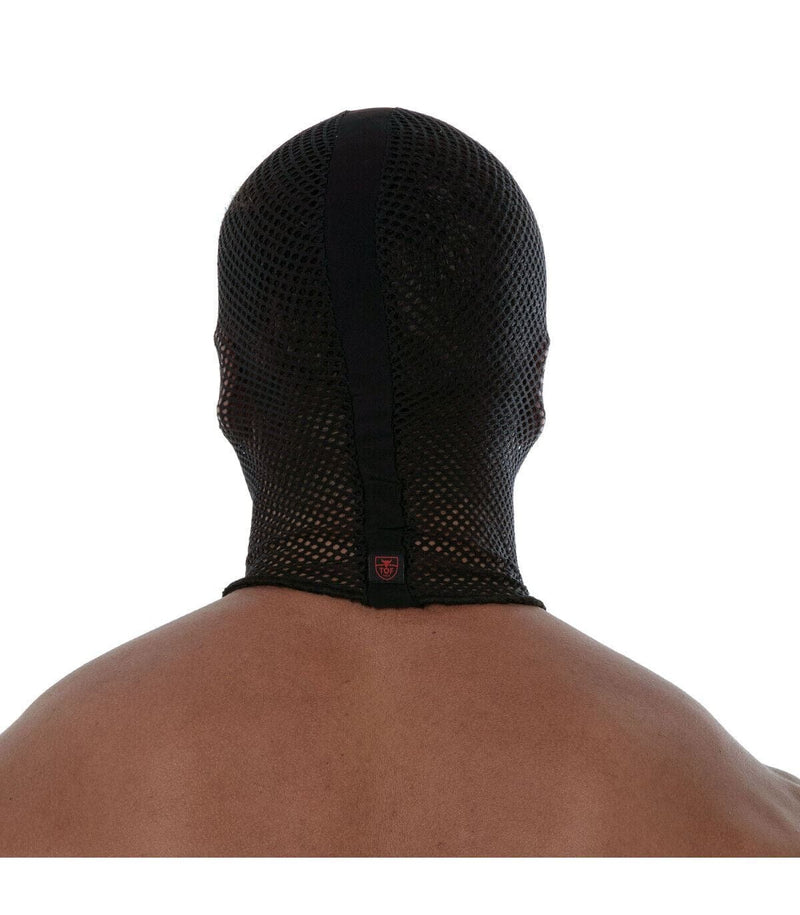 TOF PARIS Mesh Hood With Three Holes Bonnet Balaclava Black O/S 89