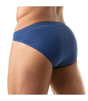 TOF PARIS Mini Brief Low Waist Stretch Cotton Bikini Briefs Royal Blue 65