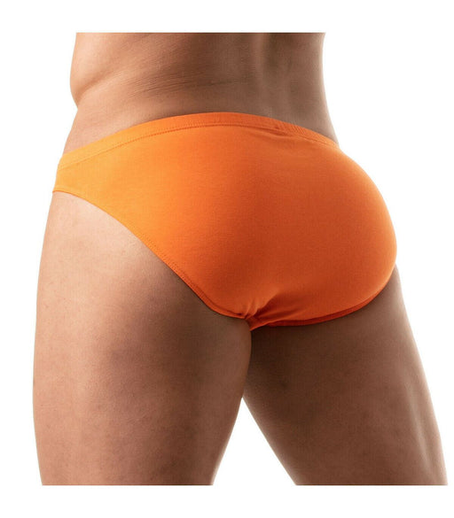 TOF PARIS Mini Briefs Low Waist Stretch Cotton Bikini Brief Orange 65