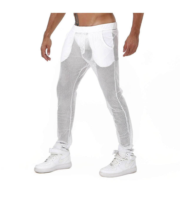TOF PARIS Pants Ibiza Mesh Robust Comfortable Stylish Pant White