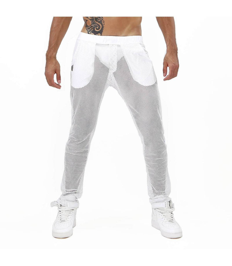 TOF PARIS Pants Ibiza Mesh Robust Comfortable Stylish Pant White