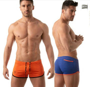 TOF PARIS Shorts Mesh Retro Microfiber Low-Waist Fitted Short Royal Blue 5