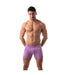 TOF PARIS Shorts Mid-Length Tight Fit Short Cotton Fleece Purple T300