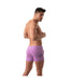 TOF PARIS Shorts Mid-Length Tight Fit Short Cotton Fleece Purple T300