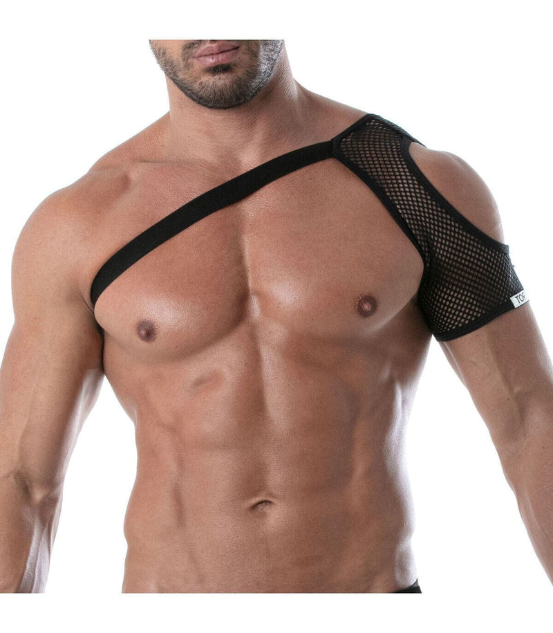 TOF PARIS Shoulder Harness Mesh Circuit Transparent Black 90