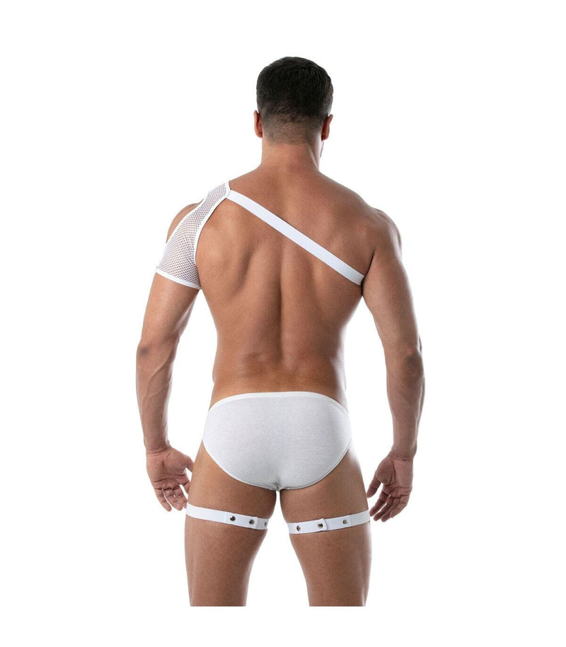 TOF PARIS Shoulder Harness Mesh Circuit Transparent White 90