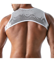 TOF PARIS Star Pocket Harness Deep Zipped Pouch Fashion Glitter Silver