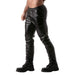 TOF PARIS Sweatpants Leather-Look Glossy Low-Waist Pants