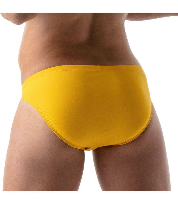 TOF PARIS Swimwear Bulge Bikini Swim Briefs Low-Waist Very Tight-Fit Yellow 9