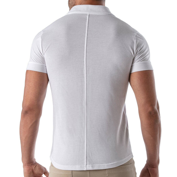 TOF PARIS T-Shirts Short-Sleeved Cotton Piqué Shirt White