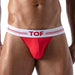 TOF PARIS Thong FRENCH Deep Lined Stretch Cotton Jersey Red 4