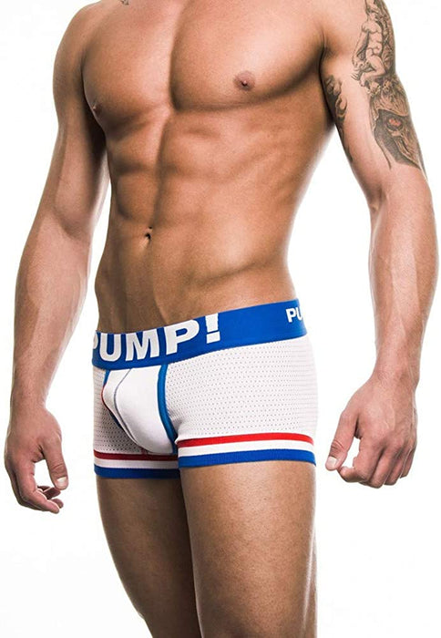 Underwear PUMP! Touchdown Patriot Boxer White Gym SportsWear 11020 19