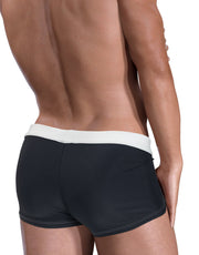 WildmanT Swimwear Moby Big Boy Pouch Swim-Trunk Square Cut White MDS-SQ