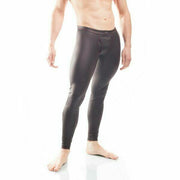 WOJOER Legging Synlex Latex-Look Legging Black Matt Red 331W421