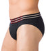 XL Briefs Gregg Homme Charged Micromesh Brief Black & Red 102803 7