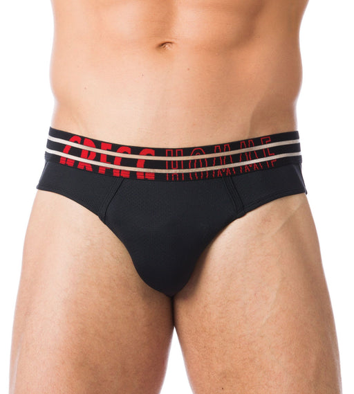 XL Briefs Gregg Homme Charged Micromesh Brief Black & Red 102803 7
