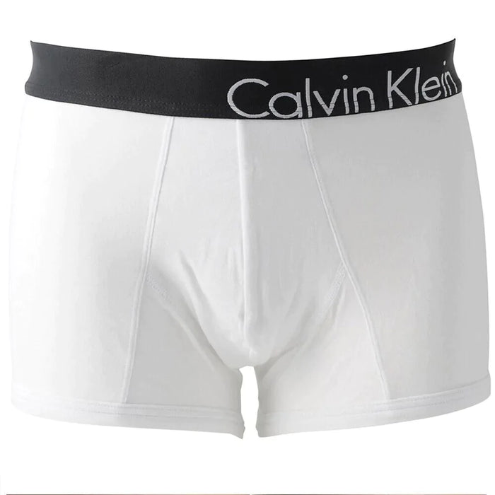 XL Calvin Klein Long Boxer Trunk Bold Collection Low-Rise Trunk White 8902