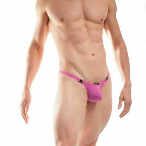 XL WOJOER Thongs Strip Mini String With Detachable Clips Pink 321B55 4