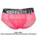XTREMEN Brief Sexy Transparent Mesh Briefs Coral Pink 91018 1